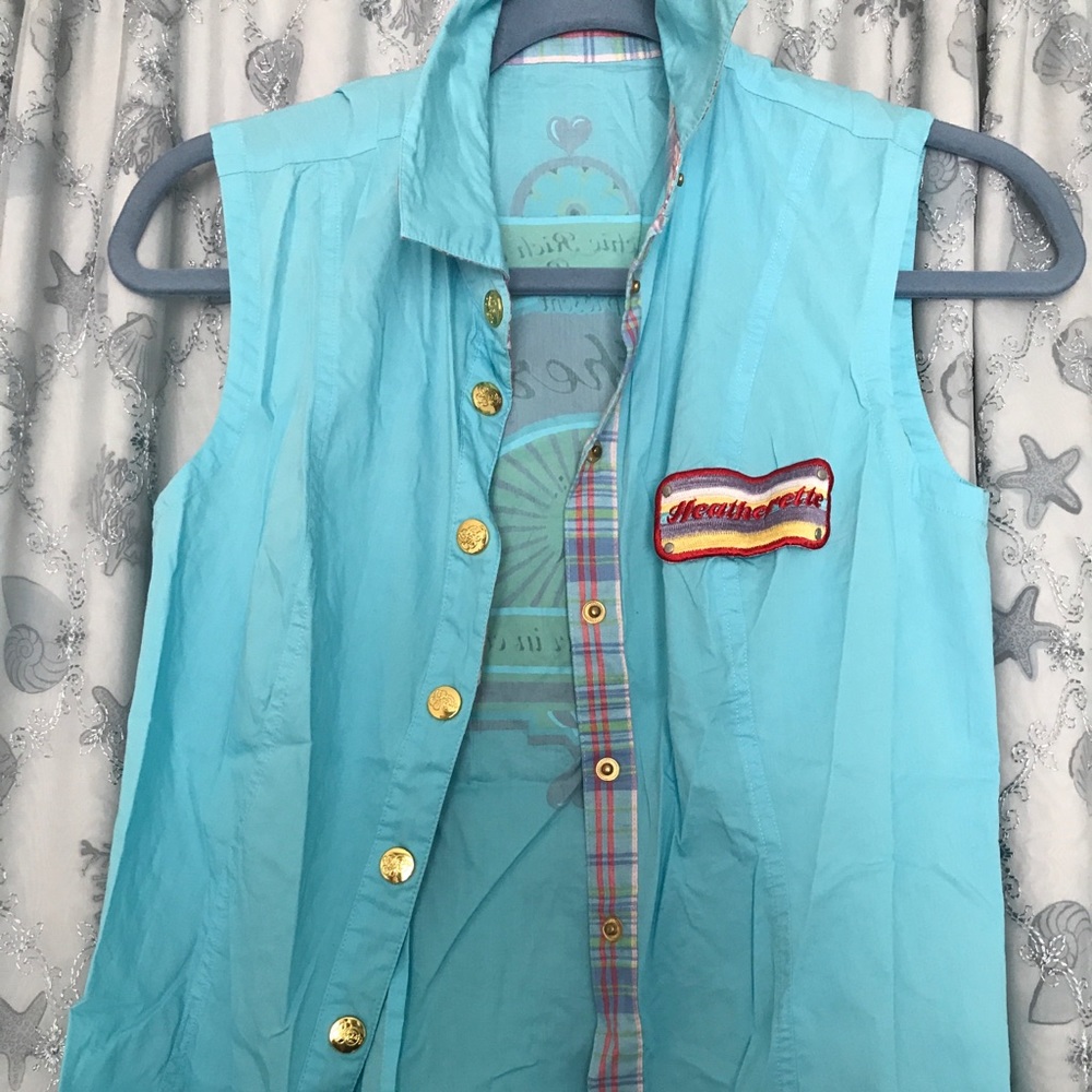 Heatherette classic blouse tank